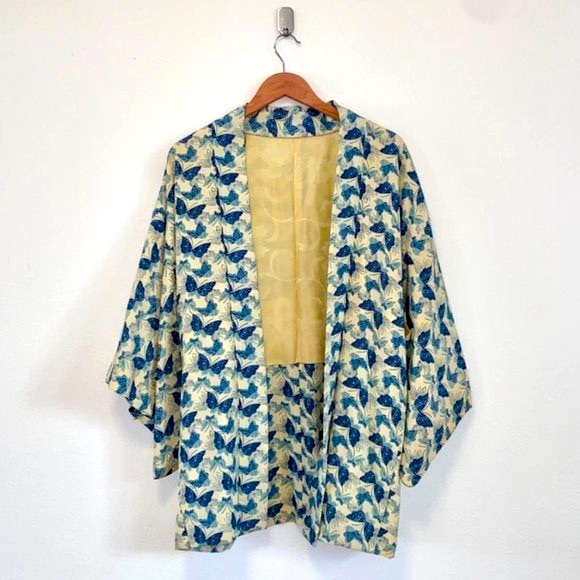 No brand Other - Japanese Vintage Silk Butterfly Short Kimono